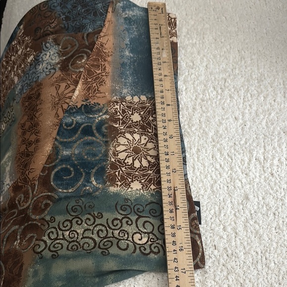 Blue Pleated Midi A-Line Skirt for Casual Wear - Picture 4 of 8